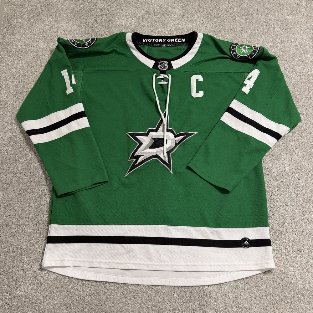 Adidas Jamie Benn Dallas Stars Jersey Mens Sz 56 Victory Green NHL Hockey